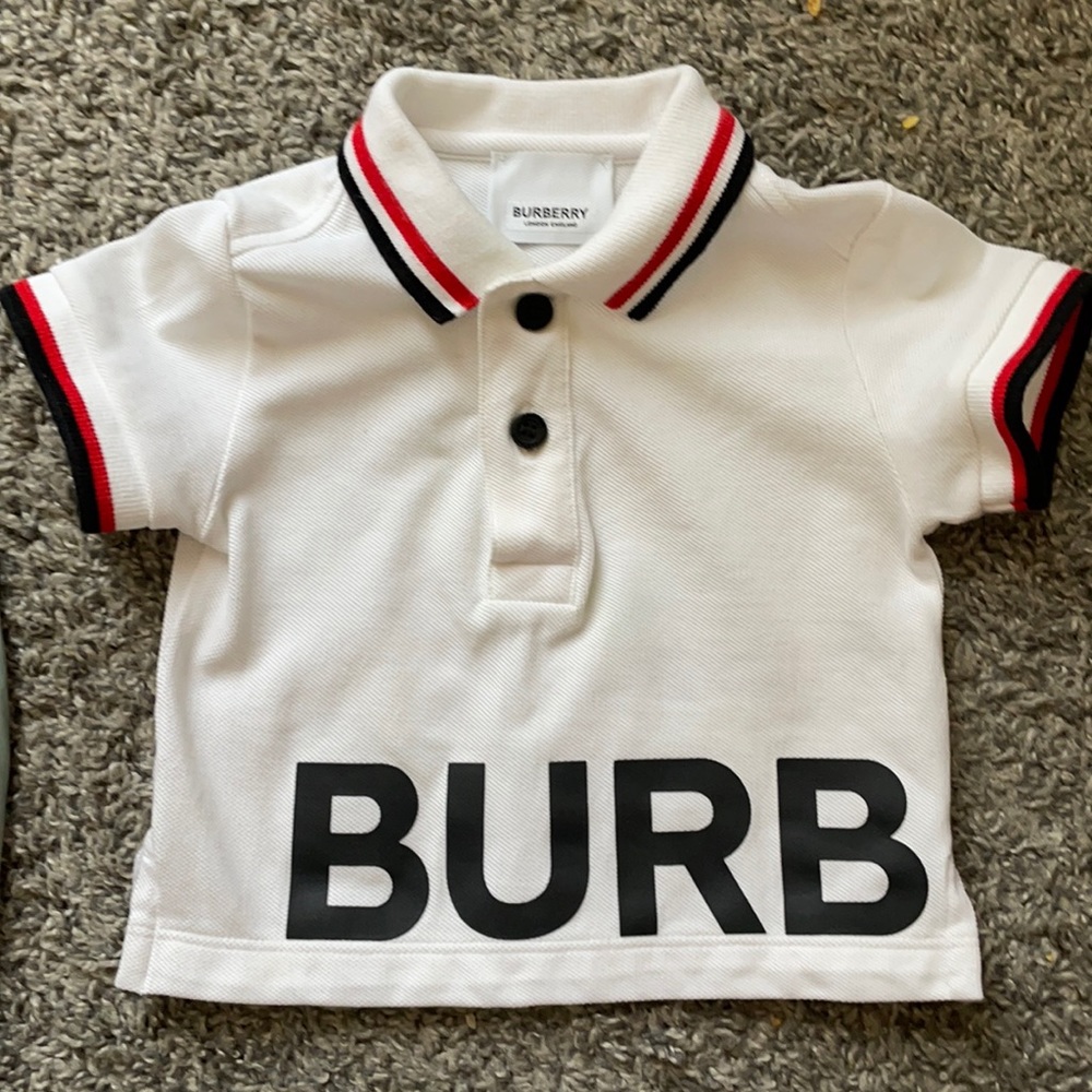 Burberry baby polo shirt